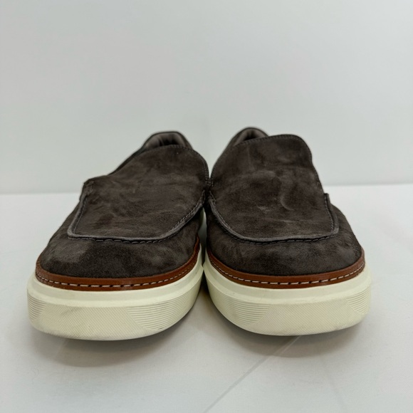 Allen Edmonds "BURKE"  Suede  Slip-On Casual Sneakers 13 EEE  Grey - Picture 6 of 10